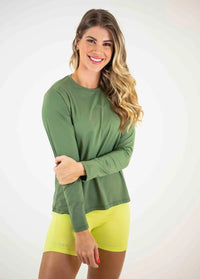 Blusa Manga Longa Feminina