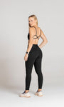 Legging Cós Alto com Bolsos Laterais