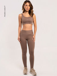 Legging Cós Alto 2 Bolsos Laterais – Malha Dupla