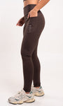 Legging Cós Alto com Bolsos Laterais