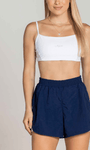 Short soltinho de tactel com bermuda interna e bolso