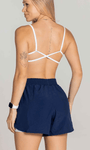 Short soltinho de tactel com bermuda interna e bolso