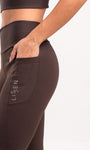 Legging Cós Alto com Bolsos Laterais
