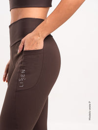 Legging Cós Alto 2 Bolsos Laterais – Malha Dupla