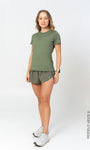 Blusa feminina manga curta antiodor Proteção UV 50+