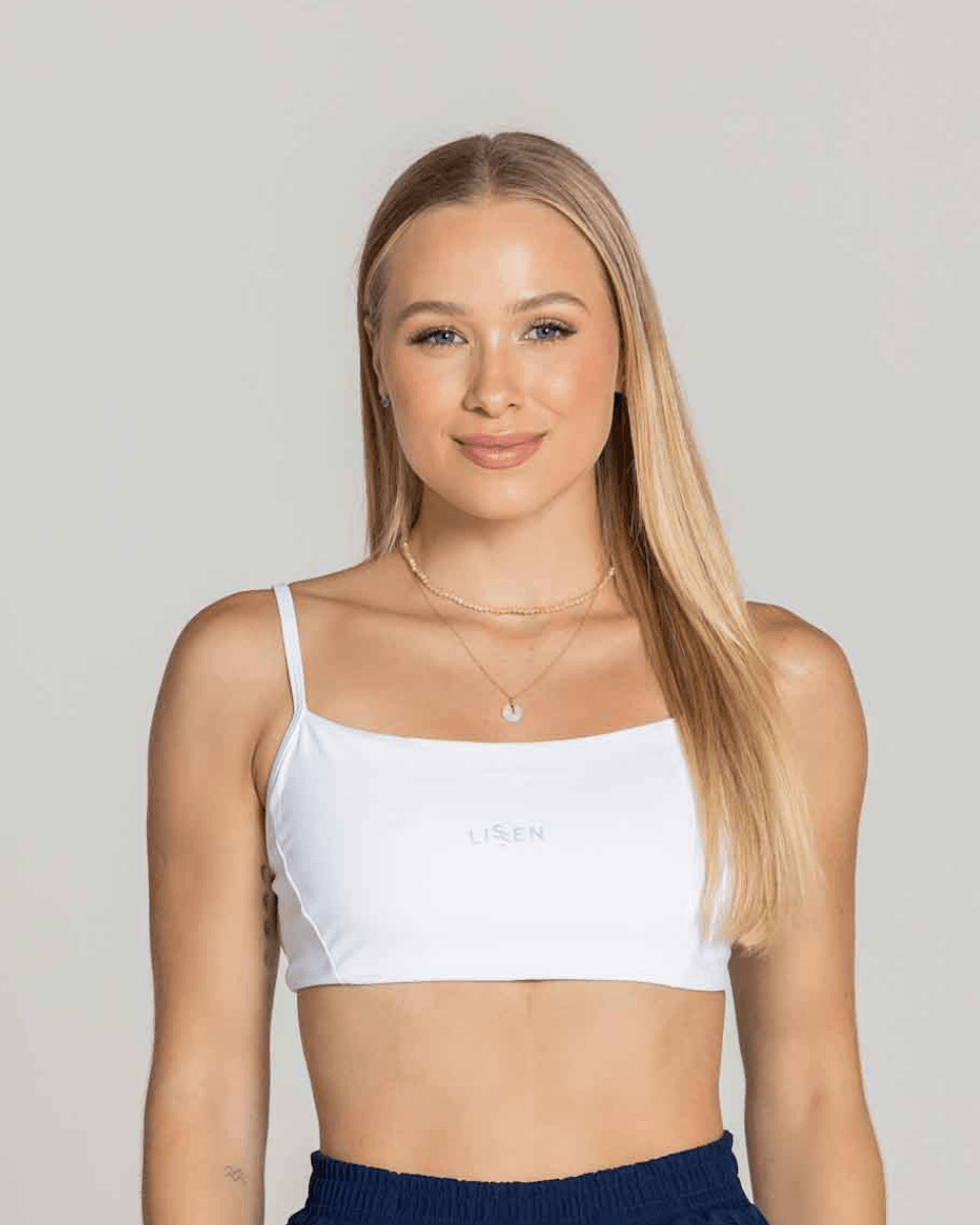 Top Front com Alças Finas e Cruzadas