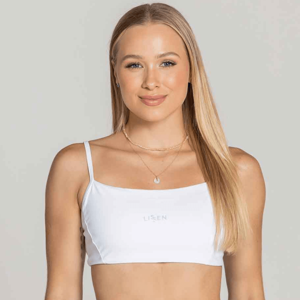 Top Front com Alças Finas e Cruzadas