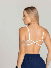 Top Feminino Alças Cruzadas Front