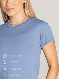 Blusa Manga Curta com Decote nas Costas – Leveza, Estilo