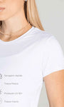 Blusa Manga Curta com Decote nas Costas