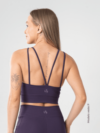 Top Cropped Feminino Decote nas Costas