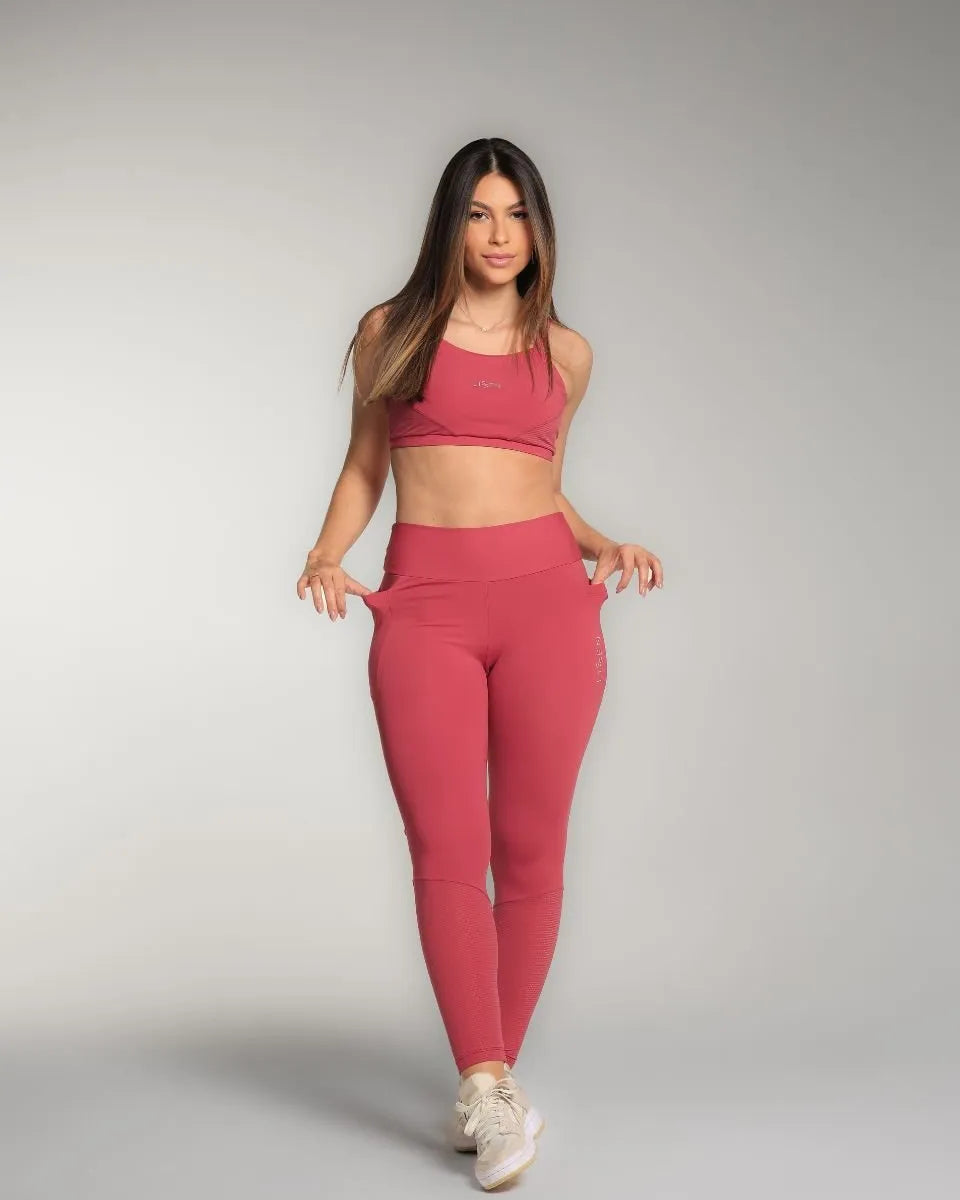Legging Feminina Inside com Bolsos e Recortes