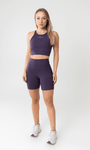 Top Cropped Fitness e Casual de alças finas com decote nas costas
