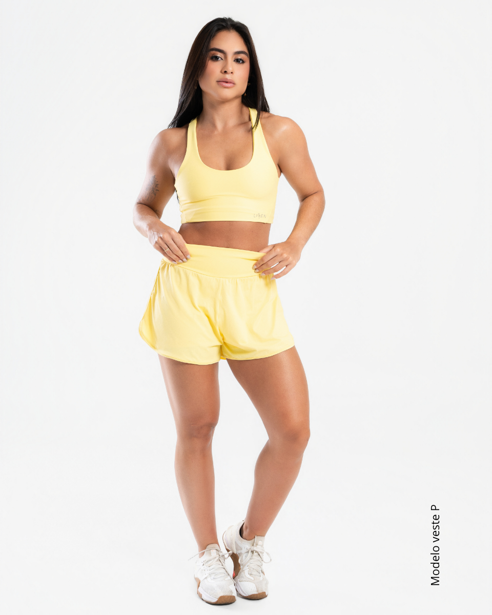 Short com Bermuda Interna com Bolsos Laterais - La Dolce Vita