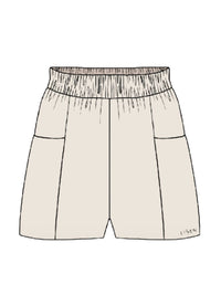 Short Feminino Comfy Bolsos Frontais