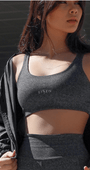 Top fitness mescla feminino