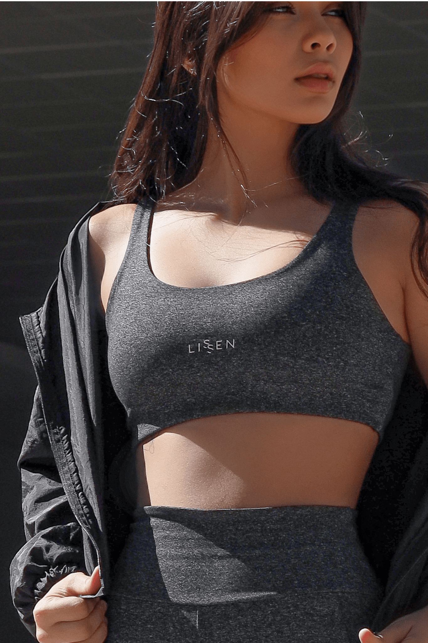 Top fitness mescla feminino