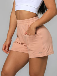Short Feminino Comfy Bolsos Frontais