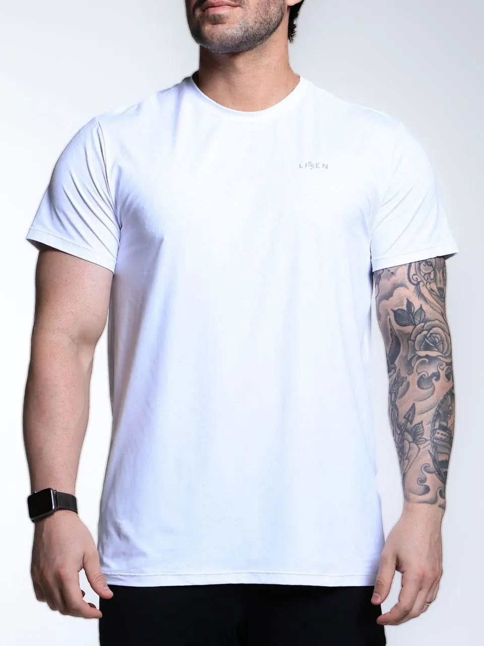 Camiseta masculina manga curta Proteção UV