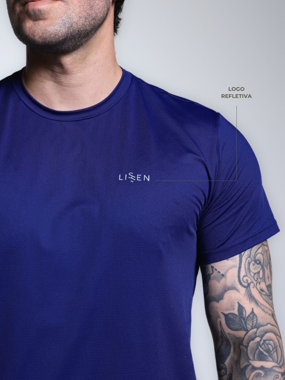 Camiseta masculina manga curta Proteção UV