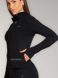 Jaqueta Feminina Inside com Bolso e Dedal