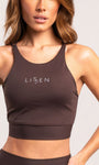 Top Cropped Fitness e Casual de alças finas com decote nas costas