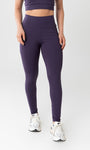 Legging Cós Alto com Bolsos Laterais