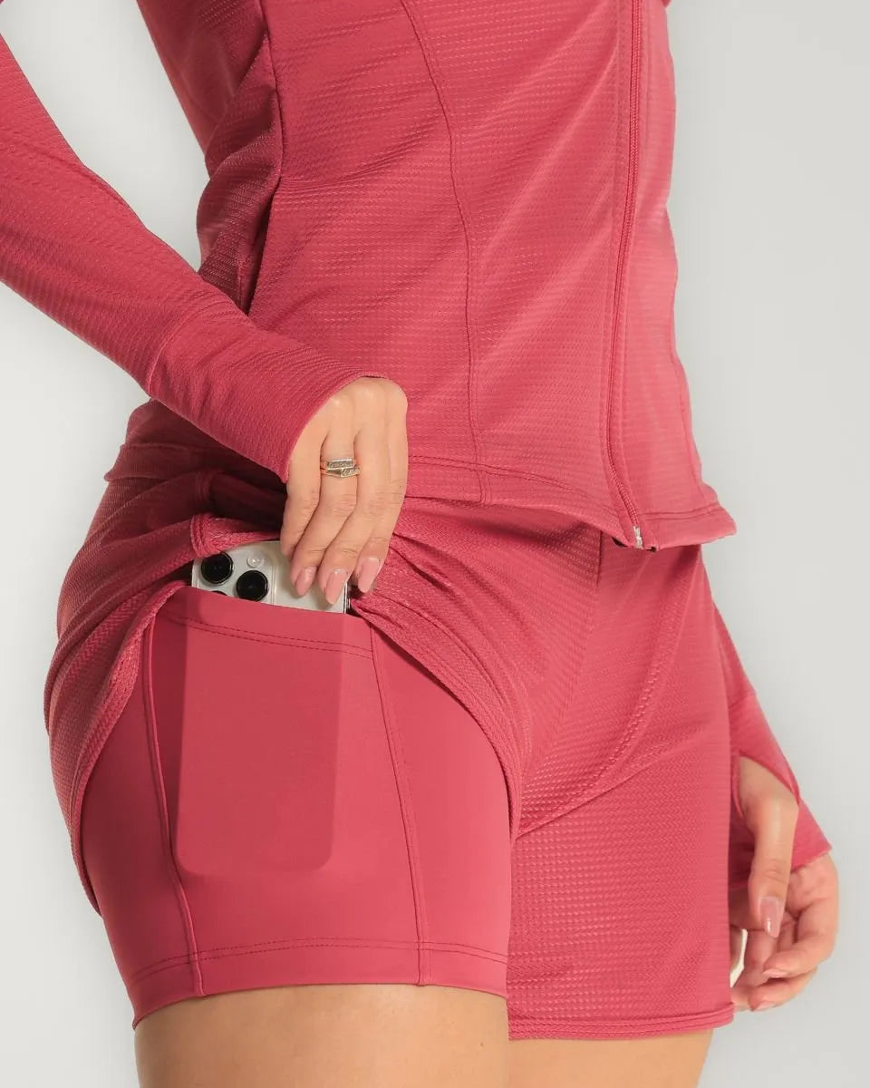 Short Feminino Inside com Bermuda Interna e Bolso
