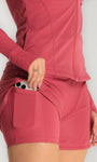 Short Feminino Inside com Bermuda Interna e Bolso