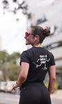 Blusa manga curta "Cala a boca e Corre" Assessoria Villarinho