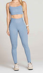 Legging Cós Alto com Bolsos Laterais