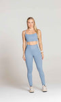 Legging Cós Alto com Bolsos Laterais