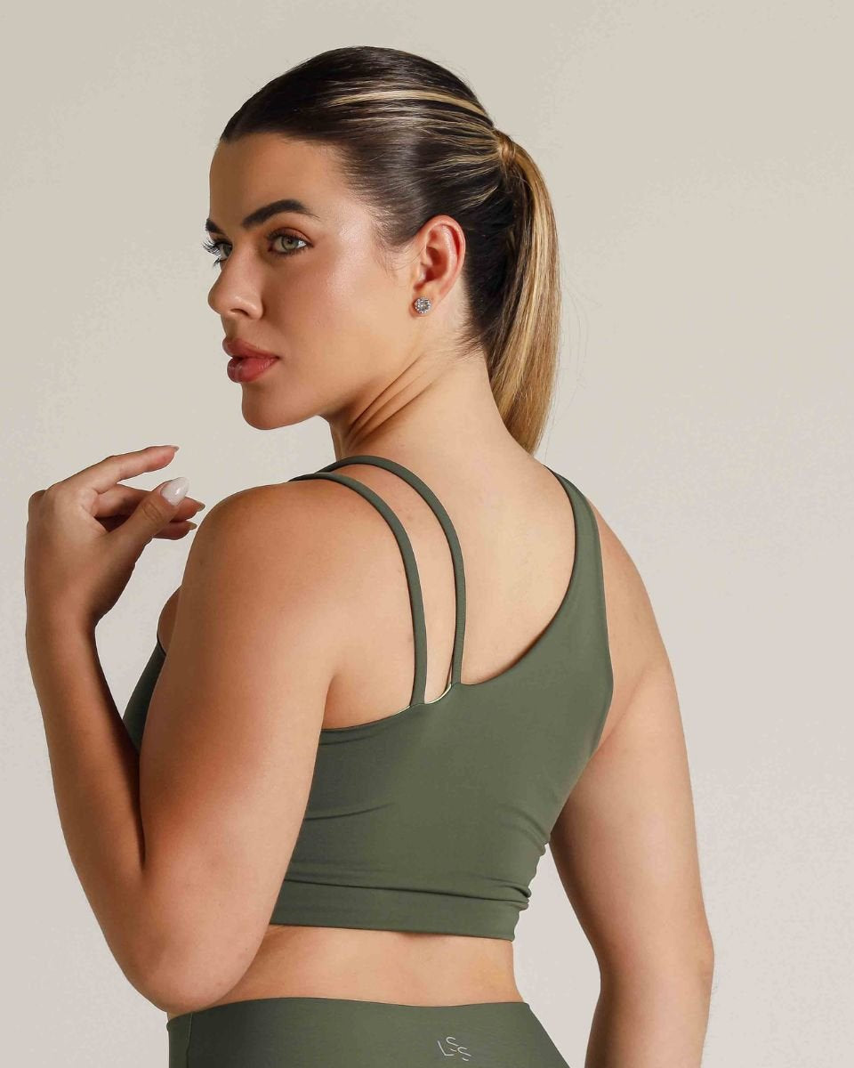 Top fitness alça fina e grossa