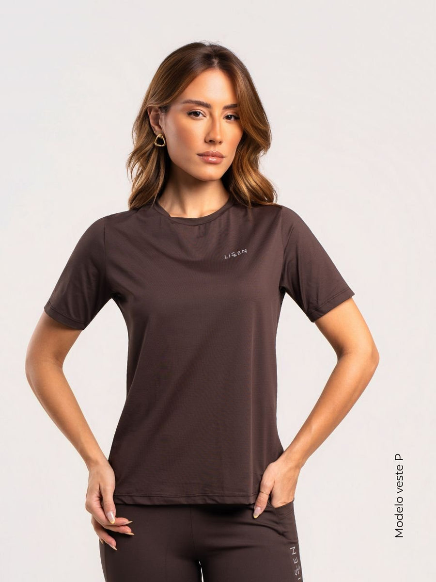 Blusa Feminina Manga 2/4 Slim