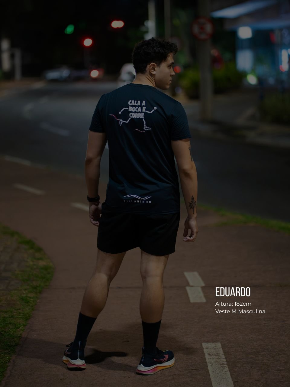 Blusa manga curta "Cala a boca e Corre" Assessoria Villarinho