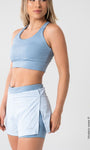 Short Feminino com Bermuda Interna e Bolsos
