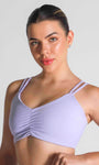 Top fitness franzido alça fina dulpa