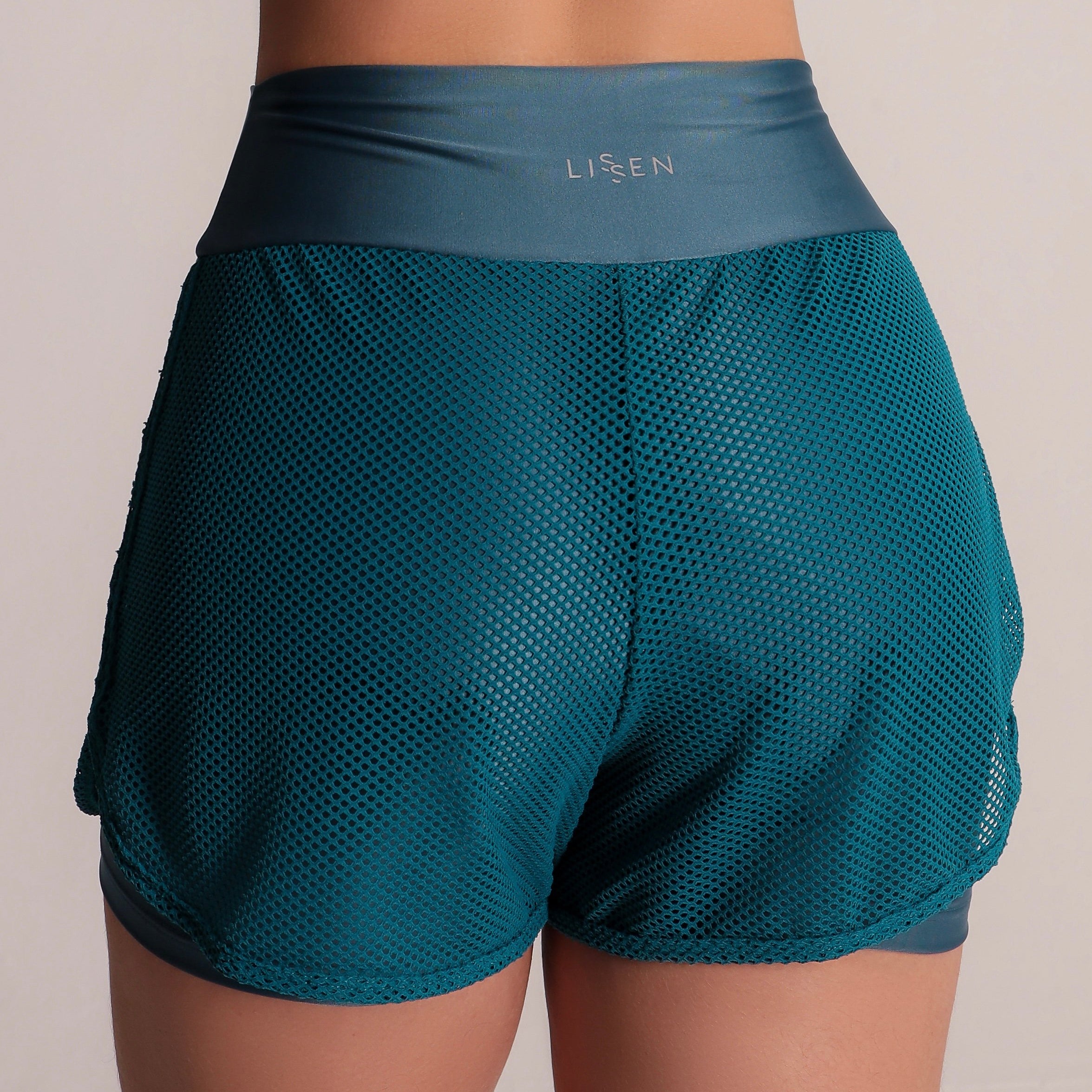 Short duplo fitness de tela e bermuda interna Tecnologia Lycra ®