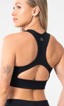 Top Nadador Feminino Alta Sustentação com Decote e Bolso Interno