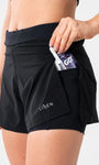 Short Feminino com Bermuda Interna e Bolsos