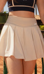 Saia Short Esportiva Feminina Plissada com Bolsos Internos – Proteção UV50+ - The Club House