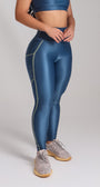 Legging tricolor alta compressão cós alto e dois bolsos laterais | Tecnologia Lycra ®