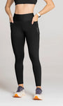 Legging Cós Alto com Bolsos Laterais
