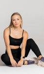 Legging Cós Alto com Bolsos Laterais