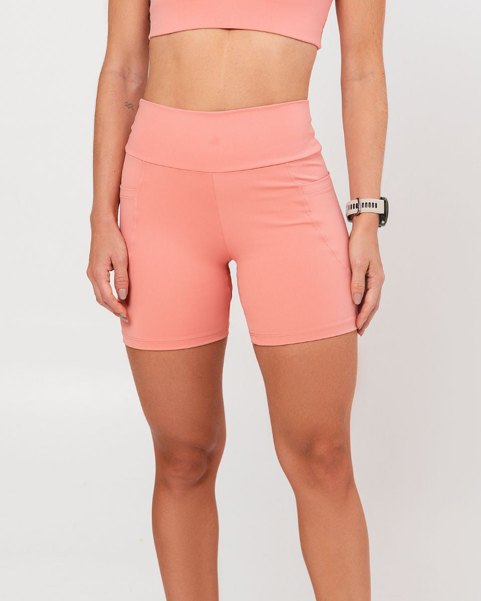 Bermuda Cós Alto com Bolsos Laterais – Modelagem Perfeita, Zero Transparência e Proteção UV50+