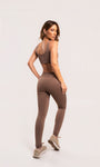 Legging Cós Alto com Bolsos Laterais