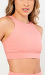 Top Cropped Fitness e Casual de alças finas com decote nas costas