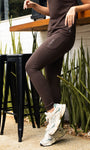 Legging Cós Alto com Bolsos Laterais