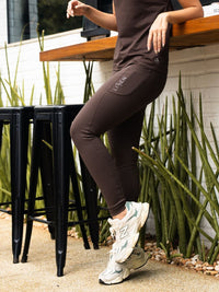 Legging Cós Alto 2 Bolsos Laterais – Malha Dupla