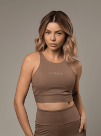 Top Cropped Feminino Decote nas Costas